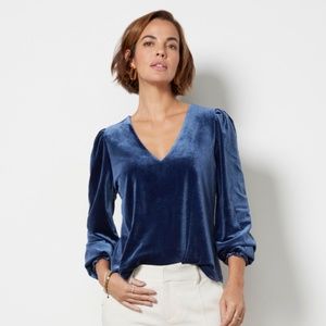 EVEREVE Carla Velour Top